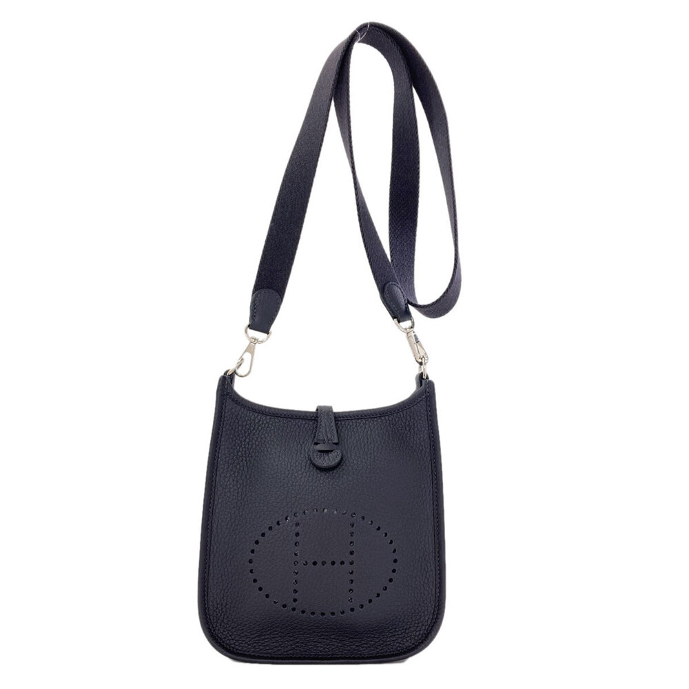 Hermes Evelyne TPM Shoulder Bag with Silver Hardware, Taurillon Leather, Women's